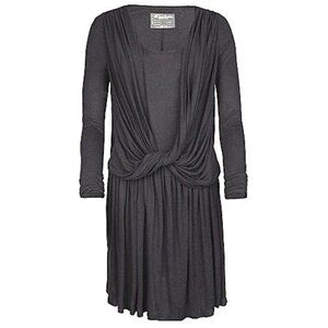 Great ALLSAINTS Comfortable Knit Dress in Dove Grey Size U.S 10 $275